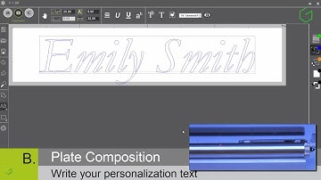 How to engrave with ABC software.