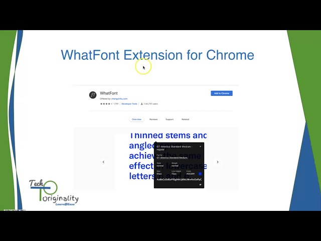 Download WhatFont Chrome Extension - Blogwings