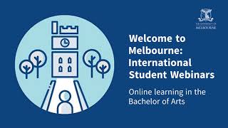 International Student Webinars - Online learning in the Bachelor of Arts Profile
