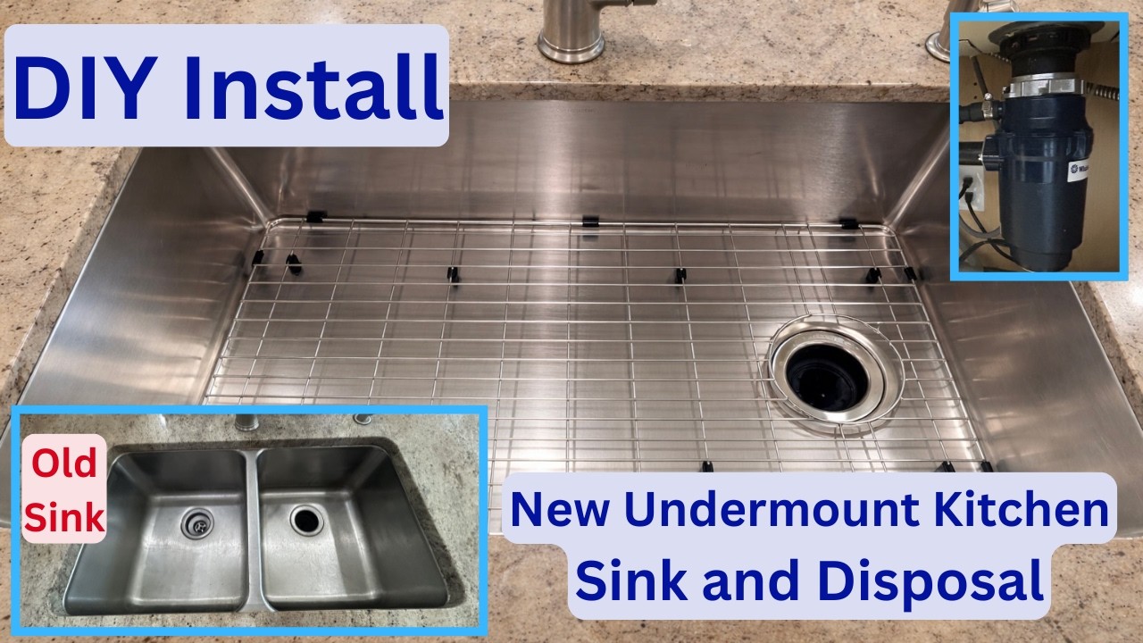 Kitchen Sink & Disposal Install - DIY     #diy #diyprojects #home #kitchen #home  #homeimprovement
