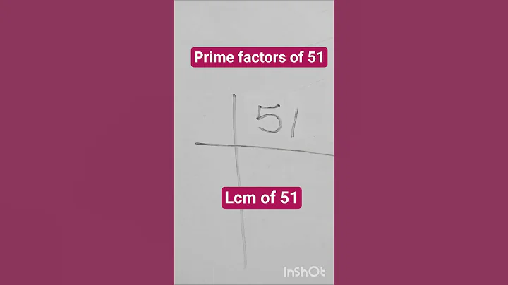 Prime factorization of 51| lcm of 51 | 51 ka lcm#lcm #lcmbhagvidh #lcmtricks #primefactorisation