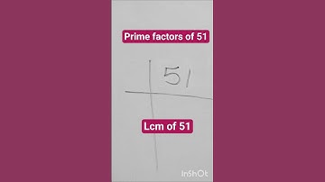 Prime factorization of 51| lcm of 51 | 51 ka lcm#lcm #lcmbhagvidh #lcmtricks #primefactorisation