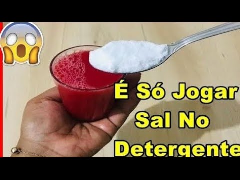 É Só Jogar Sal no Detergente! Tô Economizado Muito com Isso