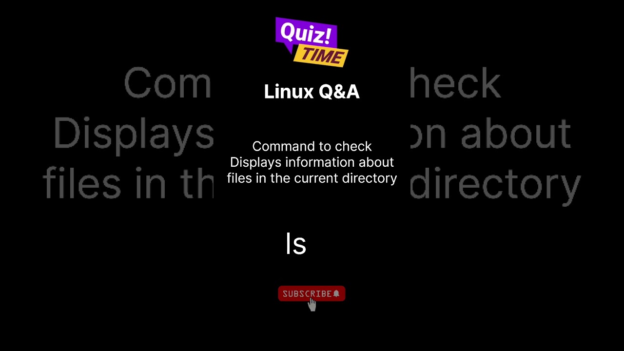 Linux Interview questions & Answers| Displays information about files in the current directory|Linux