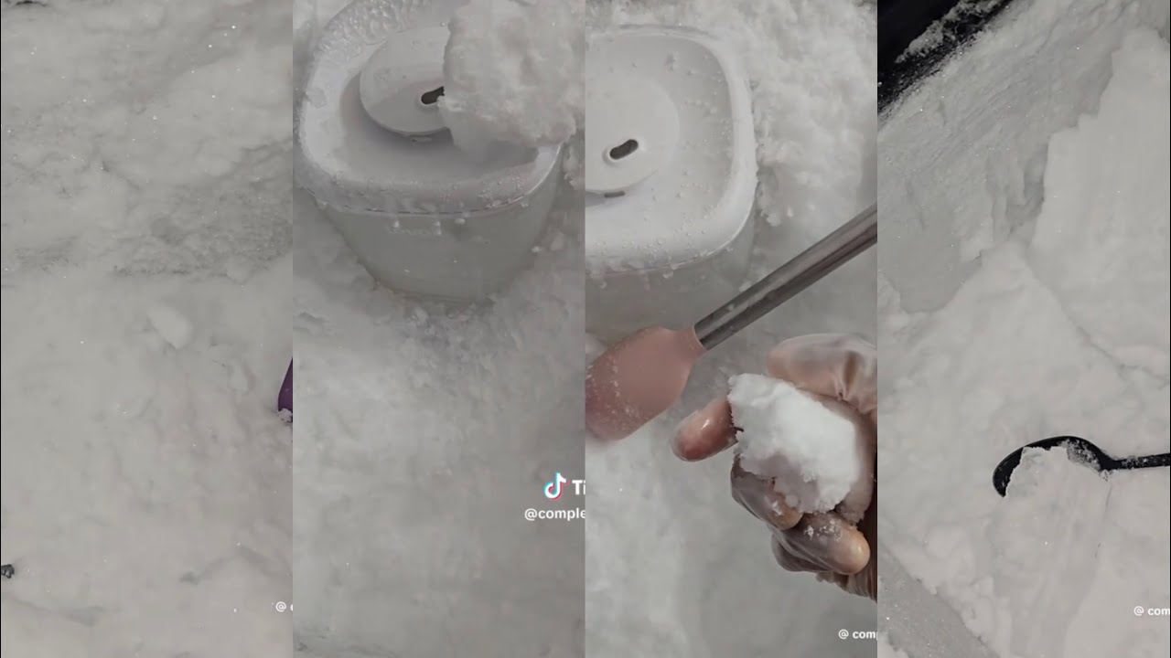 @complete3332 {ONLY BITES}SQUEAKY CRISPY FREEZER FROST ICE EATING ASMR 