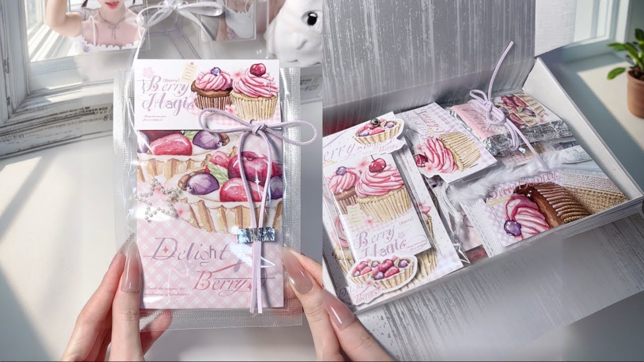 沉浸式打包小卡丨莓果蛋糕主题#xxxifs#开箱#沉浸式