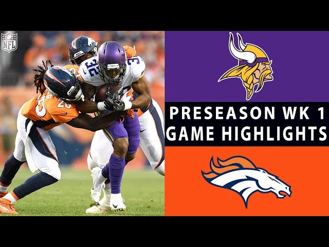 broncos vikings preseason