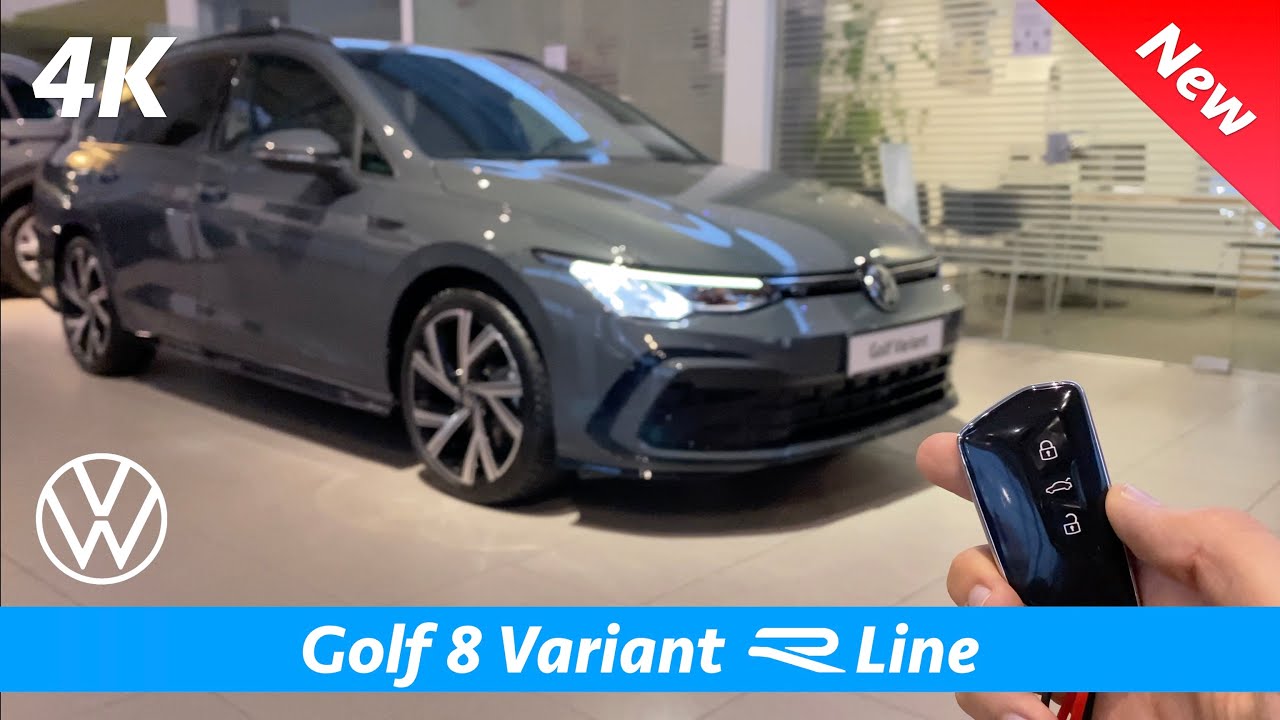 Volkswagen Golf 8 Variant R Line 21 First Full Review In 4k Dolphin Gray Metallic Youtube
