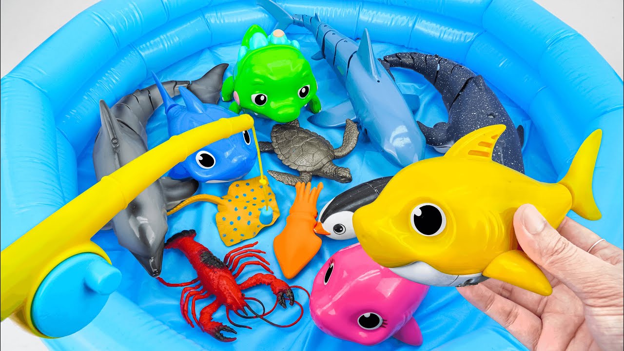 [🐋toy asmr 🐋] Zuru Baby Shark & RC Dolphin & Sea Animal Toys Water ASMR | Satisfying Unboxing 🎣