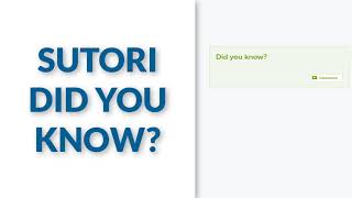 How to Add a Did You Know to a Sutori Presentation