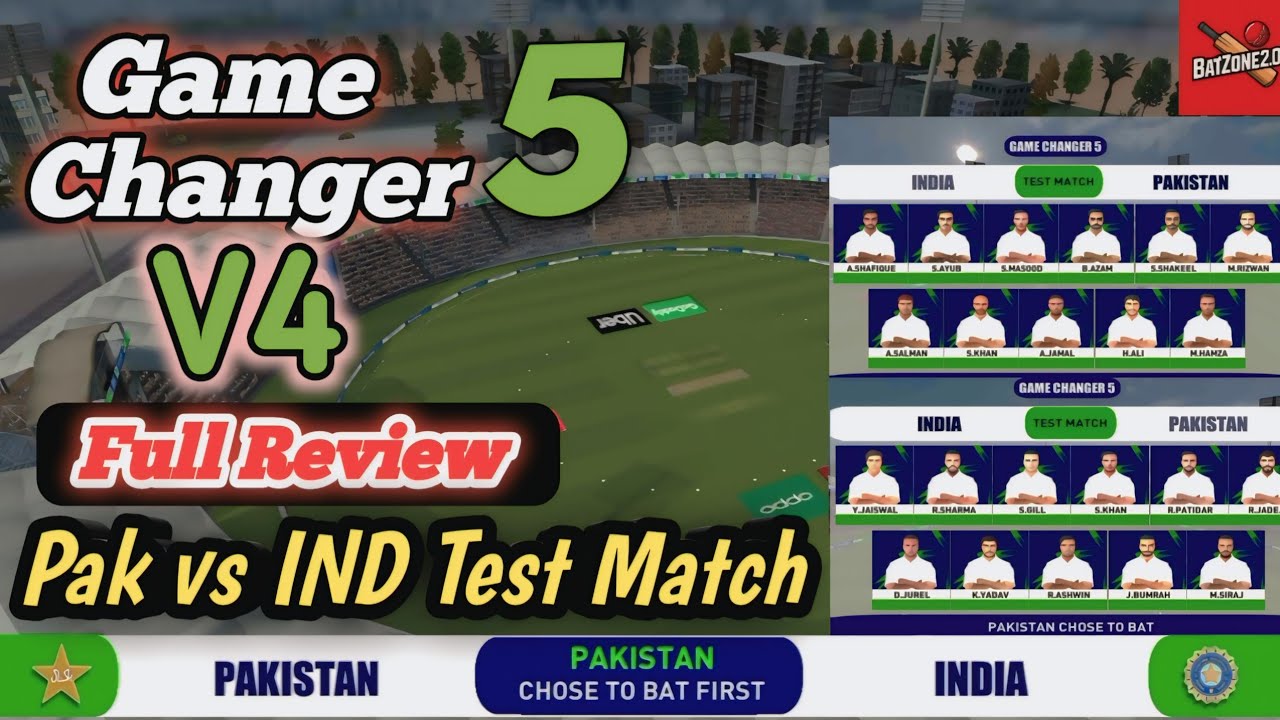 Test Match Reviews 🔥 Game Changer 5 V4 l Fully Review & Gameplay l Shocking Moment's in Bowling