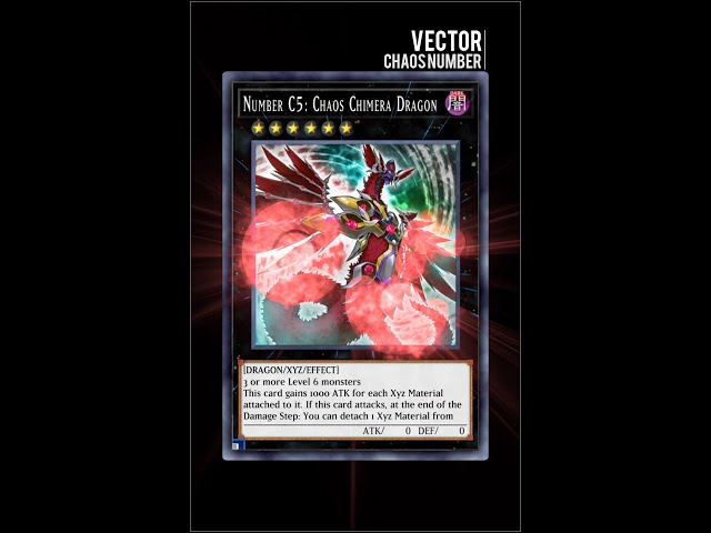 Yugioh Duel Links - Vector XYZ summon Number C5: Chaos Chimera Dragon