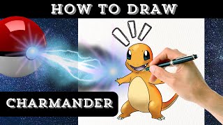 LVL EASY - How to Draw Charmander - Step-by-Step Pokémon Drawing Tutorial