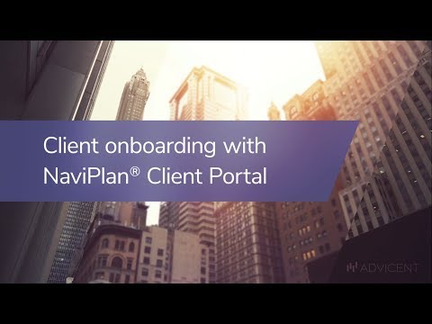 Client onboarding with the NaviPlan® client portal