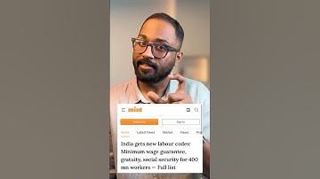 The new labour codes are now live! All salaries should know this!