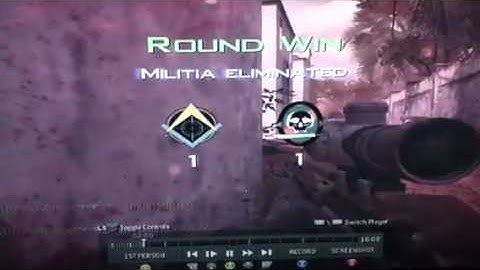 MW3 sniper double kill