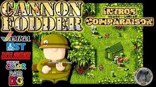 CANNON FODDER - Intros Comparaison