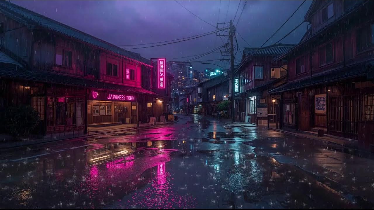 Night Rain Ambience 🌙 Lofi Beats for Focus, Relax & Quiet Moments #95