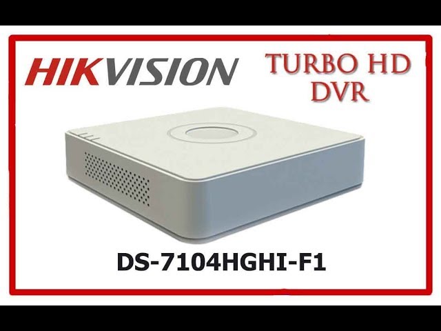 Capillaries Unnecessary different How to update DVR to support cameras 1080P - HIKVISION "DS-7104HGHI-F1" -  YouTube