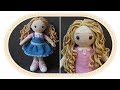 Вязаная кукла крючком Розали, часть 8 (Волосы, ч.1). Crochet doll Rosalie, part 8 (Hair, p.1).