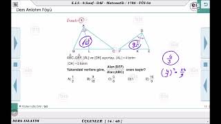 9. Sınıf Matematik - Üçgenler - 19
