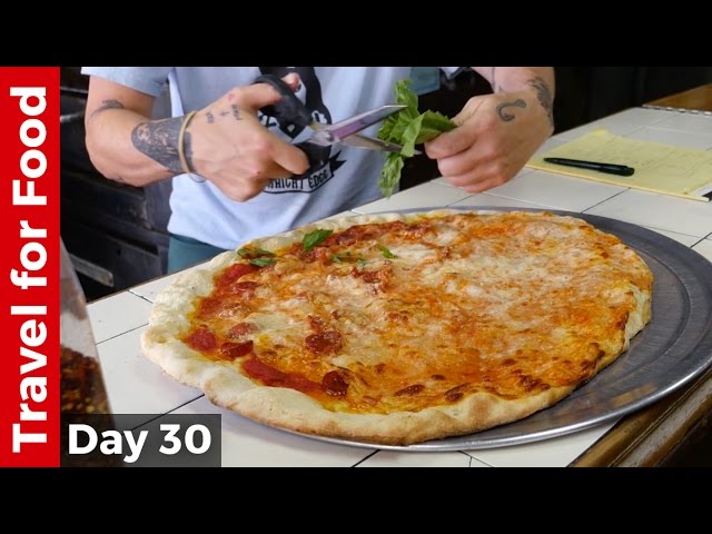 Best Pizza in New York City - $31 For A Pizza in NYC! | Mark Wiens