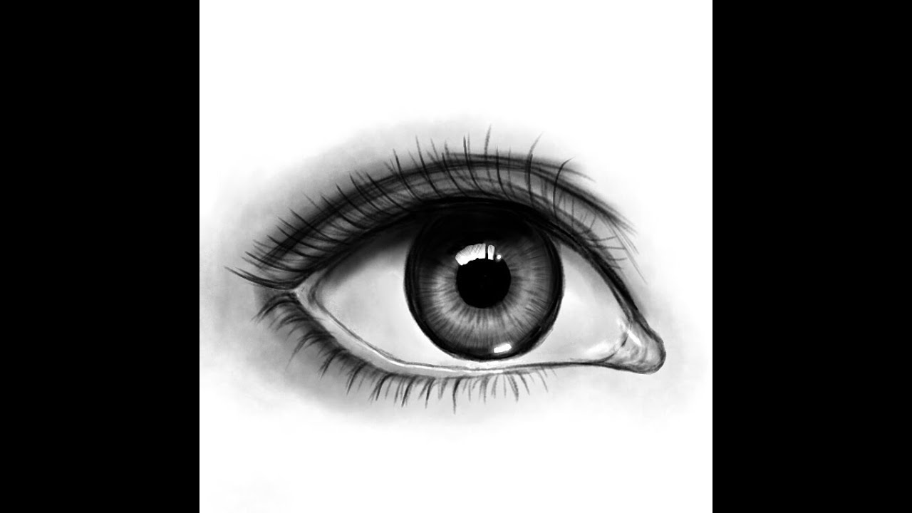 How To Draw A Realistic Eye リアルな目の描き方講座 説明欄にて簡単な解説付き Youtube