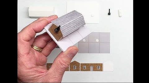 Assembly Video for an N-Scale Model Made from 3D printed parts and 2D printed parts-- a Yard Office