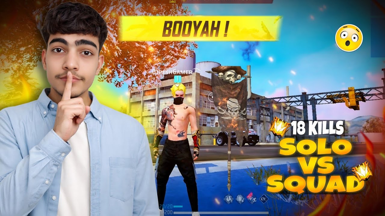 I Survived Solo vs Squad and Got 18 Kills 😨 | Insane BOOYAH Clutch ...