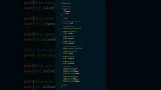 C Program: Multiple Structure Variables Declaration | #clanguage #cprogramming #codingtips