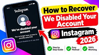 Full How to Recover “We Disabled Your Account” on Instagram (2026) | Appeal & Restore Account Guide