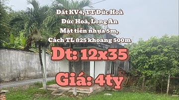 Bán đất lô góc 2 mặt tiền tại Thị Trấn Đức Hoà, Long An