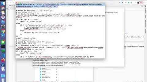 MacOSx Add Path Android SDK/Platform tools