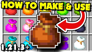 How to Make & Use BUNDLES in Minecraft 1.21.3+ Java?! Bundles of Bravery Update | Bundles Tutorial