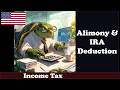 Alimony & IRA Deduction 4100 Income Tax 2025 26