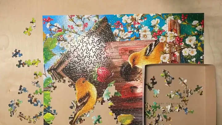 Time-lapse of Springbok Puzzles' Home Tweet Home 500 Piece Jigsaw Puzzle