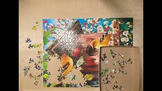 Time-lapse of Springbok Puzzles' Home Tweet Home 500 Piece Jigsaw Puzzle screenshot 3