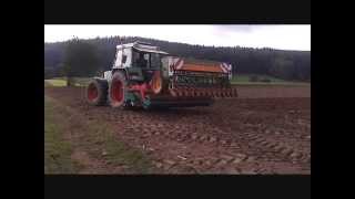 Wintergerste säen 2014 mit Fendt 614