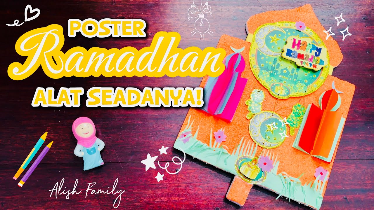 BIKIN POSTER PAWAI RAMADHAN TANPA RIBET! MODAL ALAT SEADANYA 🕌✨