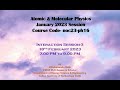 Atomic &amp; Molecular Physics NPTEL Interaction Session 3
