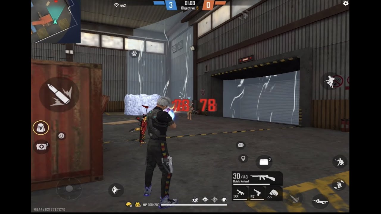 Free fire OP level iron cage gameplay on iPad | Win every match in free fire iron cage | Banpex