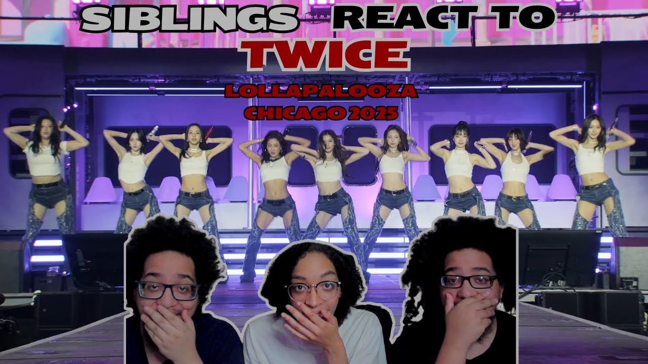 Their Charisma on Stage is Amazing! | Siblings React to Twice Lollapalooza Chicago 2025