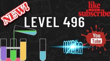 WATER Sort Puzzle Level 496 CUP Sort Puzzle Level 496