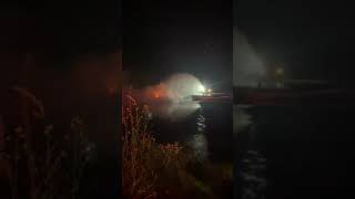 MFD Lake Rescue Team Responds To Boat Fire On Lake Monona