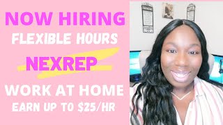 NOW HIRING!!  Work at Home Agents at NEXREP ❇ APPLY TODAY!!