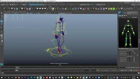 Retargetting Motion Capture Data to a Custom Rig in Maya (3/3)