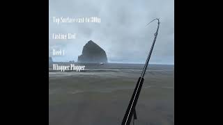 Spinning vs Casting Rod Distance Stat Quick Difference - Real VR Fishing