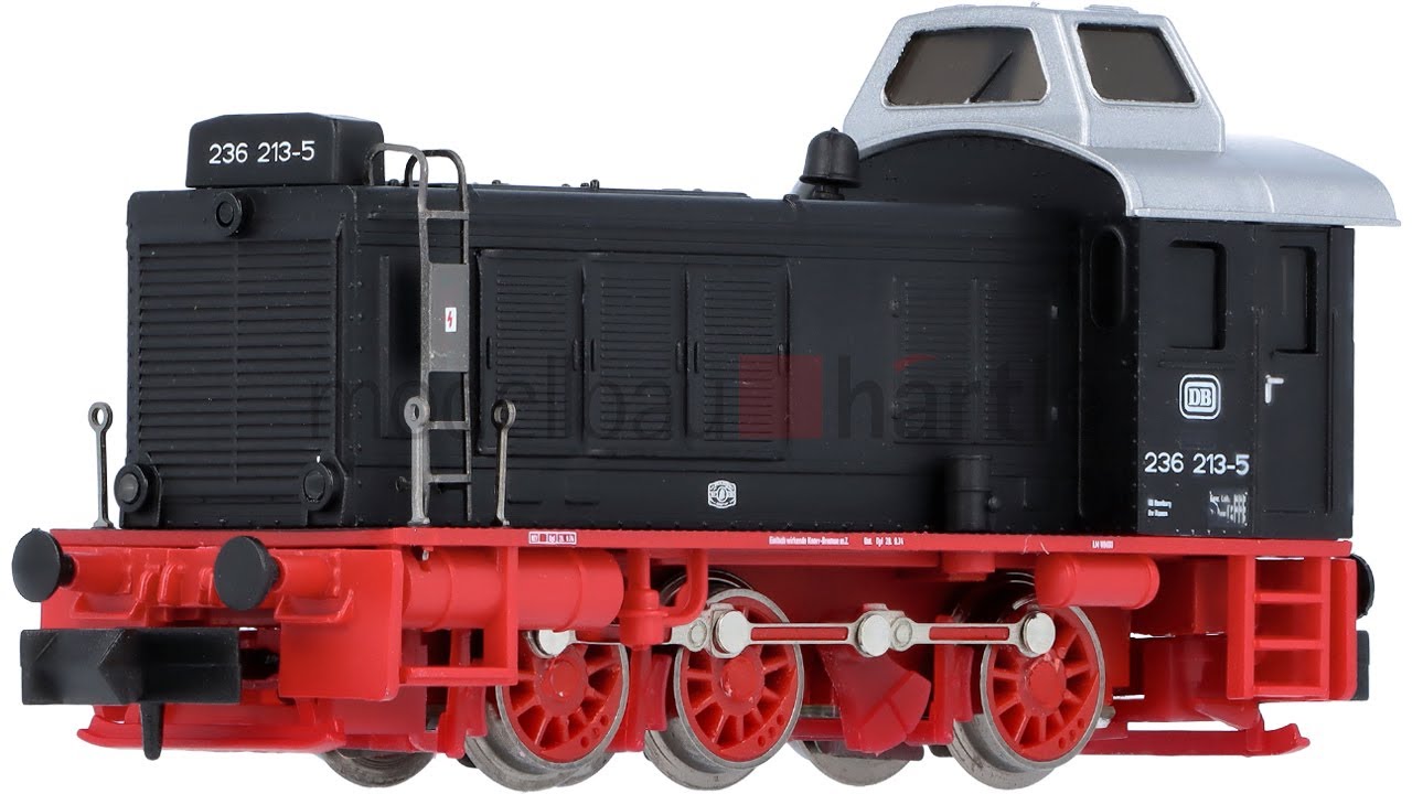 Märklin 3146, diesel locomotive, BR 236 of the DB, black, road number