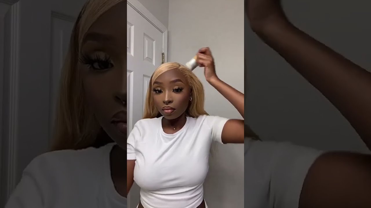The honey blonde straight wig is so cute! Slay or nay? | 