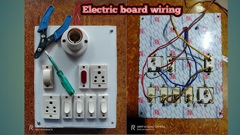 (Electric wiring) 1 Holder 4 switch 2 socket 1 indicator 1 fuse connection